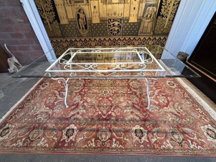 Pamono Iron and Glass Garden Set, Set of 7