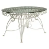 Pamono Iron and Glass Garden Table, 1960s Hot