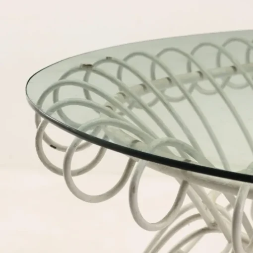 Pamono Iron and Glass Garden Table, 1960s Hot
