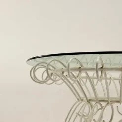 Pamono Iron and Glass Garden Table, 1960s Hot