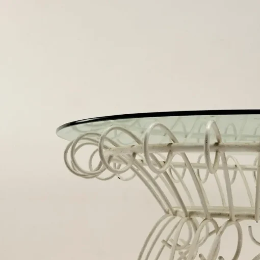 Pamono Iron and Glass Garden Table, 1960s Hot