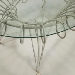 Pamono Iron and Glass Garden Table, 1960s Hot