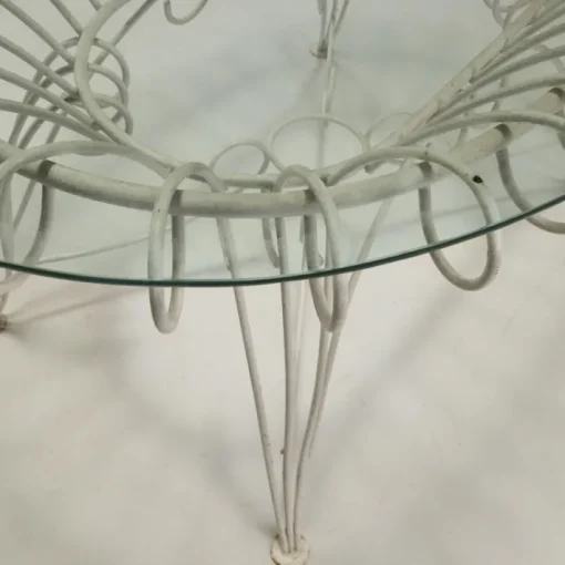 Pamono Iron and Glass Garden Table, 1960s Hot