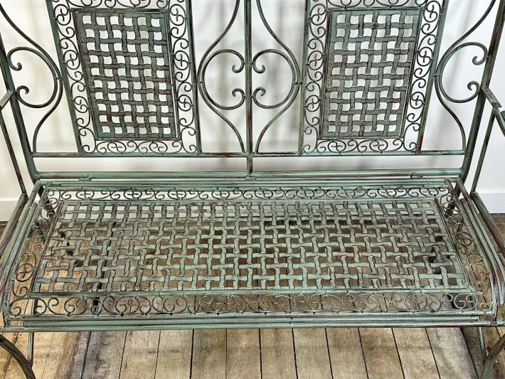 Pamono Iron Foldable Garden Bench, 1970s Online