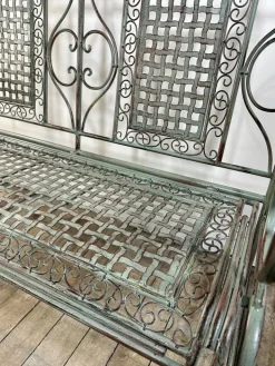 Pamono Iron Foldable Garden Bench, 1970s Online