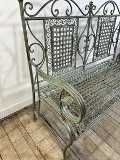 Pamono Iron Foldable Garden Bench, 1970s Online