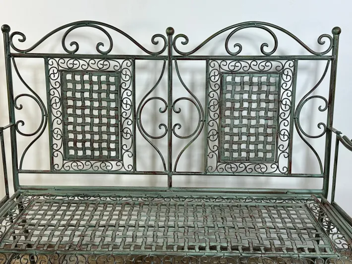 Pamono Iron Foldable Garden Bench, 1970s Online