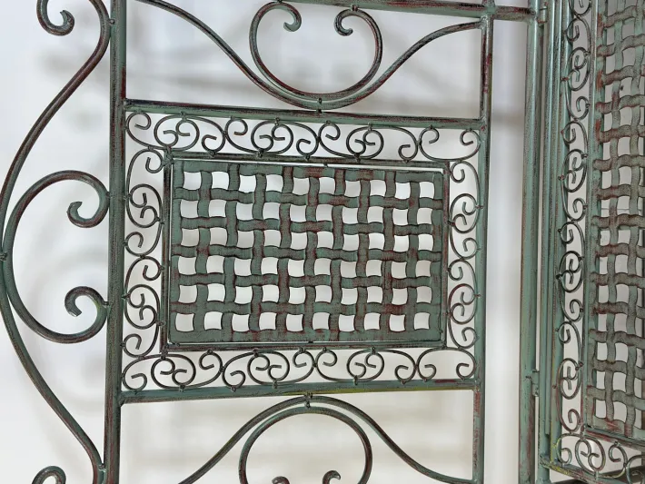 Pamono Iron Foldable Garden Bench, 1970s Online