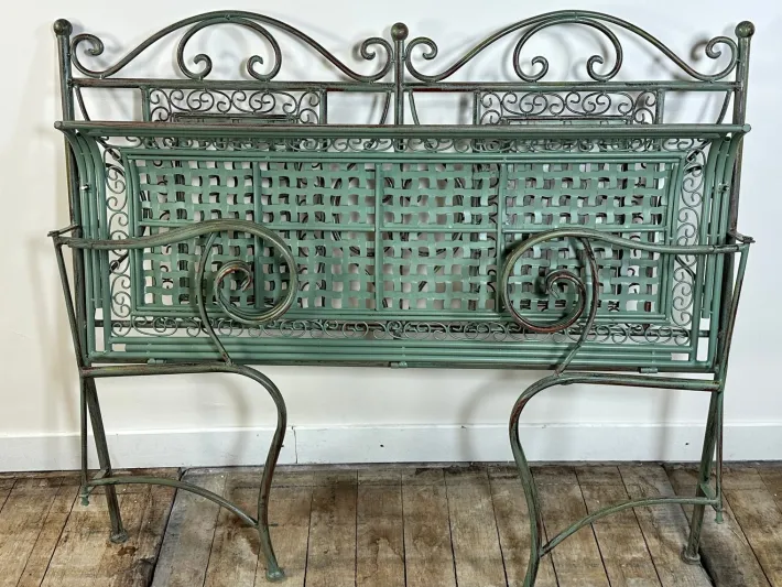 Pamono Iron Foldable Garden Bench, 1970s Online