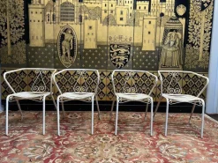 Pamono Iron Garden Armchairs, Set of 4 Clearance