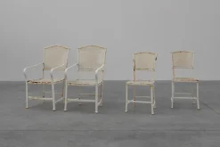 Pamono Iron Garden Chairs by Gustave Serrurier-Bovy for Serrurier et Cie, 1903, Set of 4