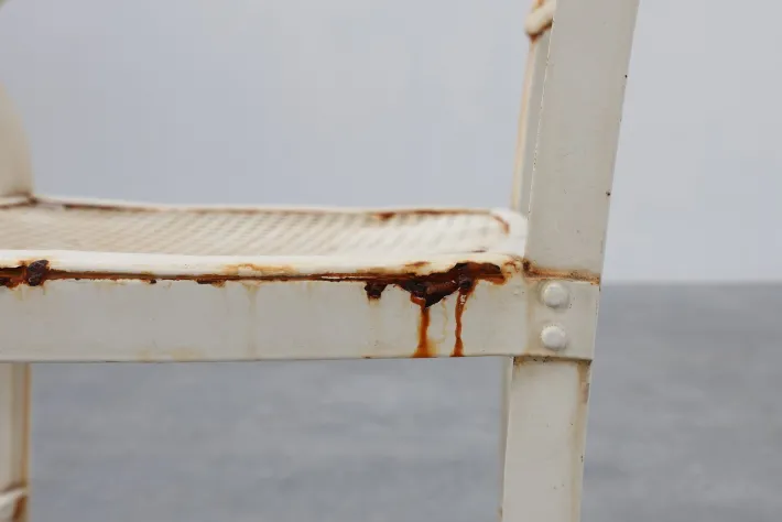 Pamono Iron Garden Chairs by Gustave Serrurier-Bovy for Serrurier et Cie, 1903, Set of 4