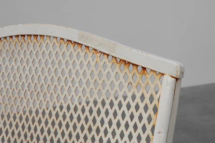 Pamono Iron Garden Chairs by Gustave Serrurier-Bovy for Serrurier et Cie, 1903, Set of 4