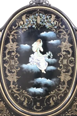 Pamono Iron Single Beds with Hand Painted Decorations, Set of 2 Best