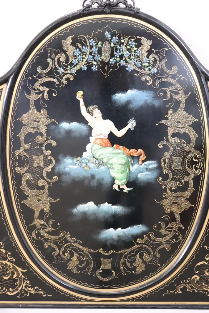 Pamono Iron Single Beds with Hand Painted Decorations, Set of 2 Best