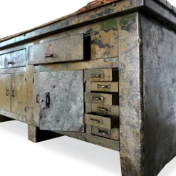 Pamono Iron Worktable, Rome, 1940s Hot