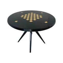 Pamono Italian Art Deco Cards and Chess Play Table, 1950s Outlet