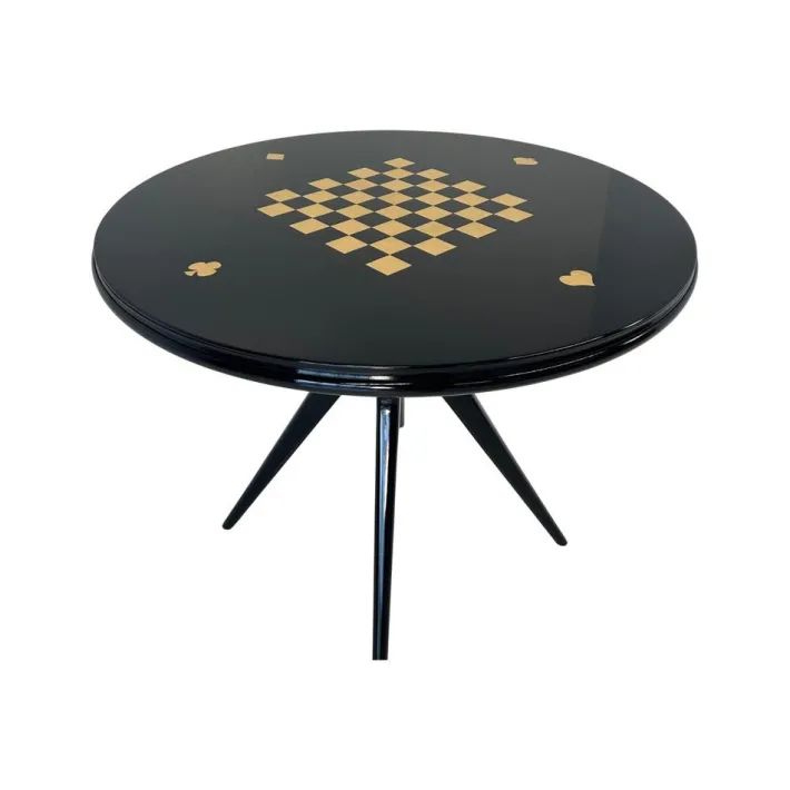 Pamono Italian Art Deco Cards and Chess Play Table, 1950s Outlet