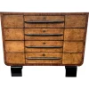 Pamono Italian Art Deco Style Burl Wood and Bronze Chest of Drawers by Paolo Buffa, 1940s Discount