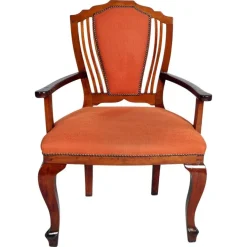 Pamono Italian Art Deco Walnut Chairs, 1930s, Set of 3