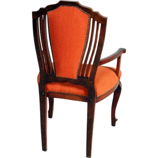 Pamono Italian Art Deco Walnut Chairs, 1930s, Set of 3