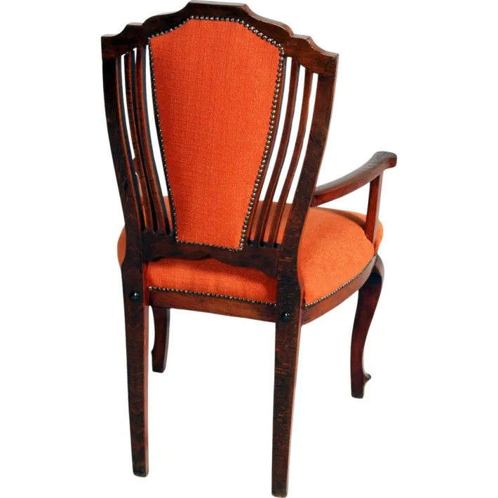 Pamono Italian Art Deco Walnut Chairs, 1930s, Set of 3