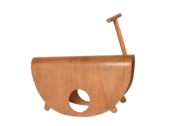 Pamono Italian Astolfo Curved Plywood Children's Rocking Chair by Peppe de Giuli for Design M, 1979 Best