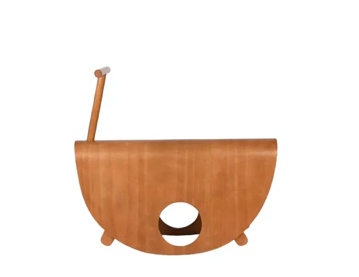 Pamono Italian Astolfo Curved Plywood Children's Rocking Chair by Peppe de Giuli for Design M, 1979 Best