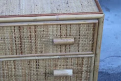 Pamono Italian Bamboo and Rattan Chest of Drawers, 1950 Outlet