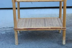 Pamono Italian Bamboo and Rattan Nightstand, 1950s Clearance