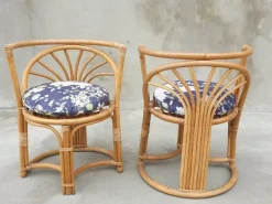 Pamono Italian Bamboo Chairs, 1960s, Set of 3 Hot