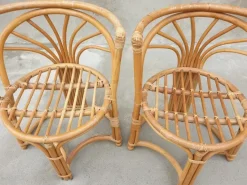 Pamono Italian Bamboo Chairs, 1960s, Set of 3 Hot