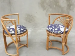 Pamono Italian Bamboo Chairs, 1960s, Set of 3 Hot