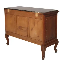 Pamono Italian Baroque Carved Walnut Complete Bedroom Set, 1890s, Set of 7 New