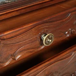 Pamono Italian Baroque Carved Walnut Complete Bedroom Set, 1890s, Set of 7 New