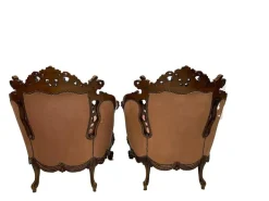 Pamono Italian Baroque Sofa and Armchairs, 1970s, Set of 3 Clearance