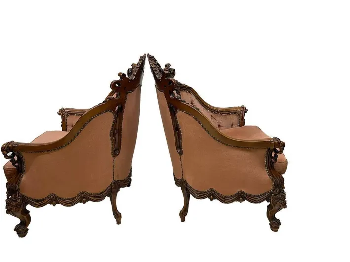 Pamono Italian Baroque Sofa and Armchairs, 1970s, Set of 3 Clearance