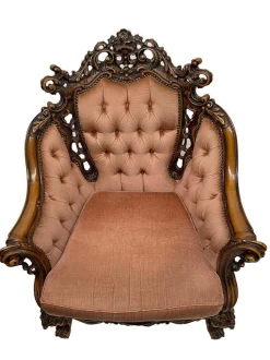 Pamono Italian Baroque Sofa and Armchairs, 1970s, Set of 3 Clearance