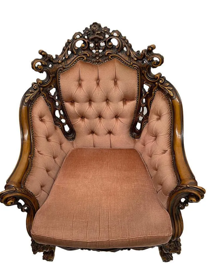 Pamono Italian Baroque Sofa and Armchairs, 1970s, Set of 3 Clearance