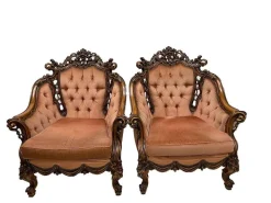 Pamono Italian Baroque Sofa and Armchairs, 1970s, Set of 3 Clearance