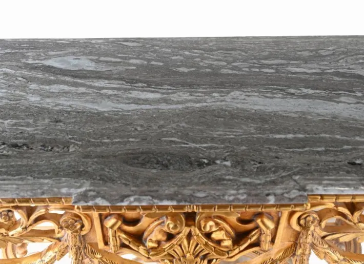Pamono Italian Baroque Style Gilt Console Table Clearance