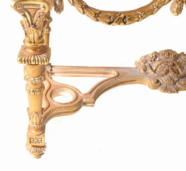 Pamono Italian Baroque Style Gilt Console Table Clearance
