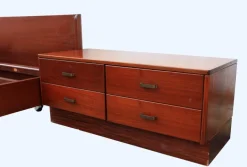 Pamono Italian Bed and Nightstands, 1960s, Set of 3 Sale
