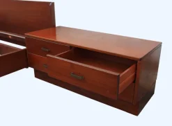 Pamono Italian Bed and Nightstands, 1960s, Set of 3 Sale