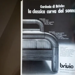 Pamono Italian Bed by Luciano De Gennaro for Brivio, 1977 Sale