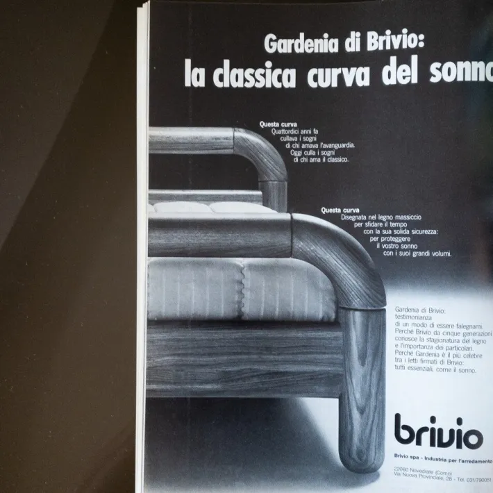 Pamono Italian Bed by Luciano De Gennaro for Brivio, 1977 Sale