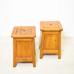 Pamono Italian Bedside Tables, 1960s, Set of 2 New