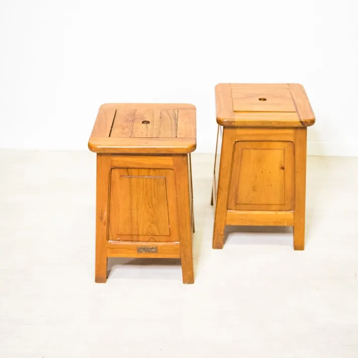 Pamono Italian Bedside Tables, 1960s, Set of 2 New