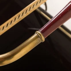 Pamono Italian Brass Bar Cart by Cesare Lacca, 1960s Hot