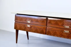 Pamono Italian Carrara Marble and Brass Sideboard, 1960s Discount